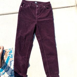 Bdg corduroy pants. Vibrant plum color. Size 28